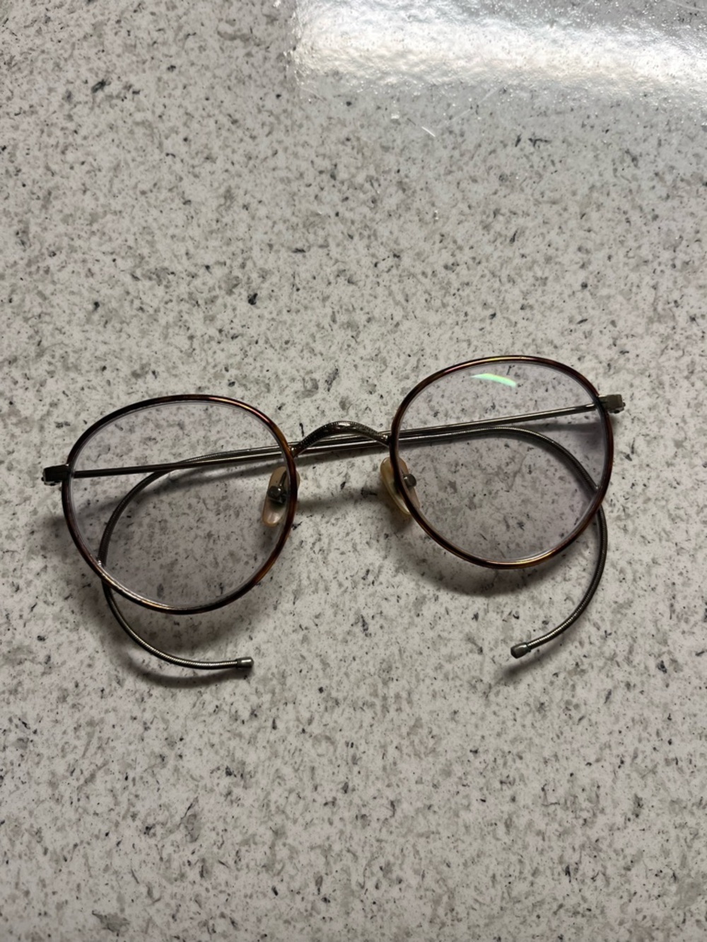Moscot Men Brown Silver Glasses